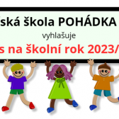 Zápis dětí do MŠ Pohádka Zbůch na školní rok 2023/2024 1