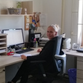 Oldřiška Čejková ve své nové kanceláři