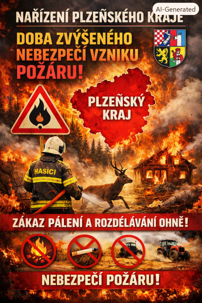 leták, nebezpečí požárů